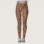 Leggings Marbre rouille Abstrait (Devant)