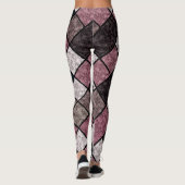 Leggings Marbre sans couture marbre marbre carrelage de pie (Dos)
