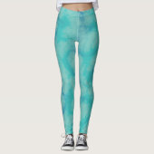 Leggings Marbre turquoise (Devant)