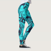 Leggings Marbre turquoise (Droite)