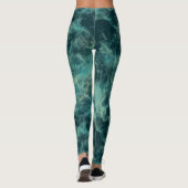 Leggings Marbre turquoise (Dos)