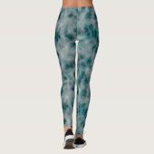 Leggings Marbre turquoise Abstrait (Dos)