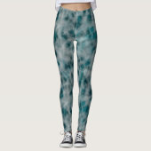 Leggings Marbre turquoise Abstrait (Devant)