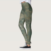 Leggings Marbre turquoise et vert (Gauche)