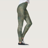 Leggings Marbre turquoise et vert (Droite)