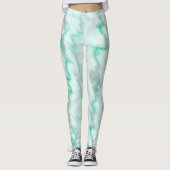 Leggings Marbre vert (Devant)