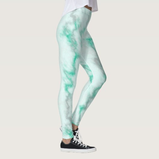 Leggings Marbre vert (Droite)