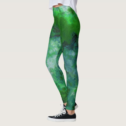 Leggings Marbre vert (Gauche)