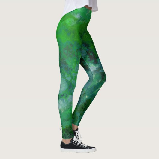 Leggings Marbre vert (Droite)