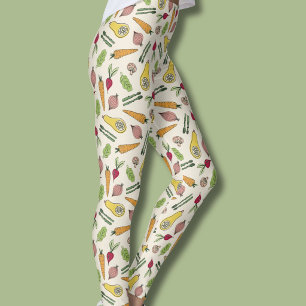 Leggings Marché de producteurs locaux de légumes du jardin 