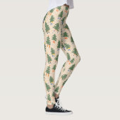 Leggings Marche Whimsical Motif des arbres de Noël (Droite)