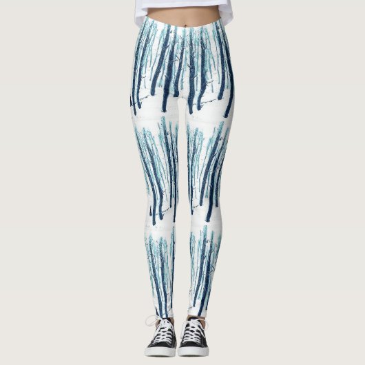 Leggings Marcher À Travers La Forêt De Neige (Devant)