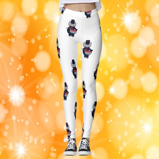 Leggings Marching Band Snare Drum Navy Blue Red