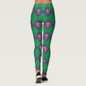 Leggings Mardi Gras Arlequin Motif (Dos)