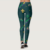 Leggings Mardi Gras Carnaval Fleur de Lis Diamond Arlequin (Dos)