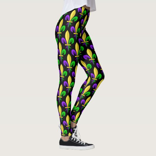 Leggings Mardi gras Carnival Fleur De Lis (Droite)