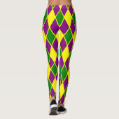 Leggings Mardi gras de motif de harlequin de mardi gras (Dos)