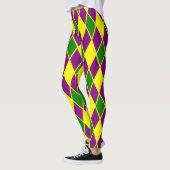 Leggings Mardi gras de motif de harlequin de mardi gras (Gauche)