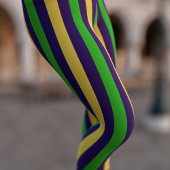 Leggings mardi Gras en or violet et vert rayé