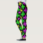 Leggings Mardi Gras Fleur De Lis (Gauche)