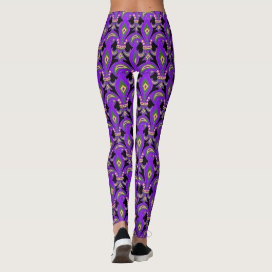 Leggings Mardi Gras Fleur de Lis (Dos)