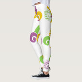 Leggings Mardi Gras Fleur de Lis (Gauche)