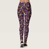 Leggings Mardi Gras Gold Green Purple Masque (Dos)