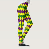 Leggings Mardi Gras Harlequin Motif Diamant (Droite)