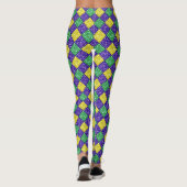 Leggings Mardi Gras Harlequin Motif du carnaval de Diamond (Dos)