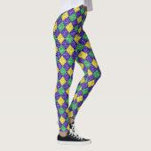 Leggings Mardi Gras Harlequin Motif du carnaval de Diamond (Droite)