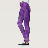 Leggings Mardi Gras Leggings, Mardi Gras Floral Violet (Gauche)
