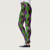 Leggings Mardi Gras Leggings, Mardi Gras Jacquard Jester (Gauche)