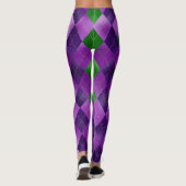 Leggings Mardi Gras Leggings, Mardi Gras Motif Jacquard (Dos)