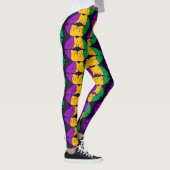 Leggings Mardi Gras Lip Color Baiser Motif Carnival Party (Droite)