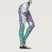 Leggings Mardi Gras Masque diamant plaid Thunder_Cove (Droite)