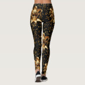 Leggings Mardi Gras Masque Or Et Confetti (Dos)