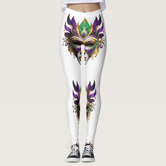 Leggings Mardi Gras Masque Thunder_Cove (Devant)