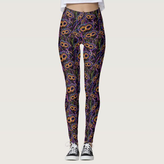 Leggings Mardi Gras Motif (Devant)