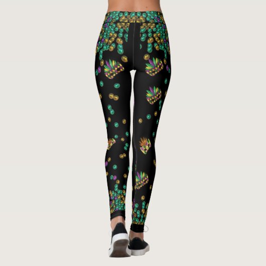 Leggings Mardi Gras Motif moderne (Dos)