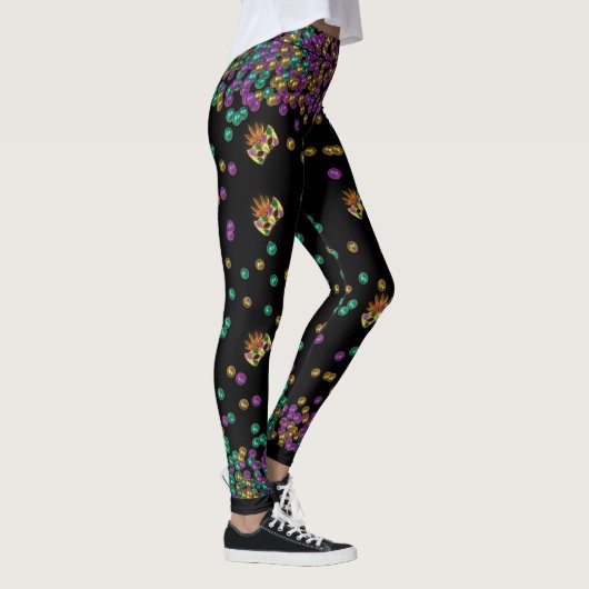 Leggings Mardi Gras Motif moderne (Droite)