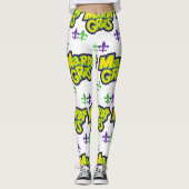 Leggings Mardi Gras Mots (Devant)