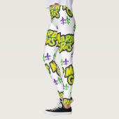 Leggings Mardi Gras Mots (Gauche)