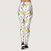 Leggings Mardi Gras Perles Fleur De Lis & Crawfish (Dos)