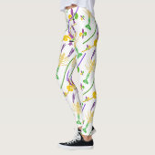 Leggings Mardi Gras Perles Fleur De Lis & Crawfish (Gauche)