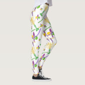 Leggings Mardi Gras Perles Fleur De Lis & Crawfish (Droite)