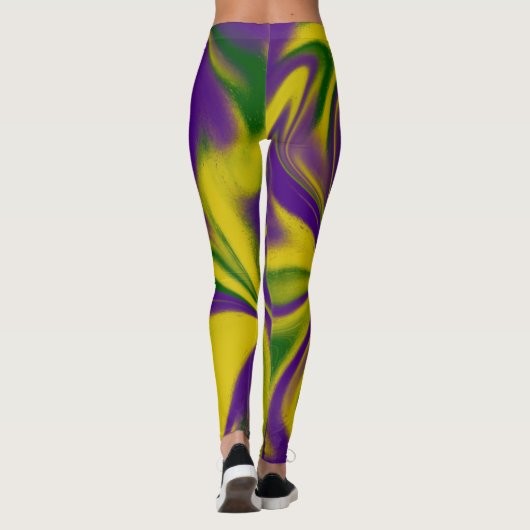 Leggings Mardi Gras Swirls (Dos)