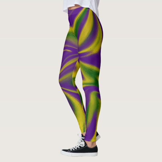 Leggings Mardi Gras Swirls (Gauche)