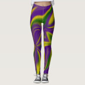 Leggings Mardi Gras Swirls (Devant)