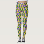 Leggings Mardi Gras Tragic Comic Mask (Devant)