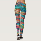 Leggings Marée mosaïque (Dos)